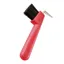 Bitz Hoof Pick Plastic Handle With Brush in Red