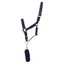 Hy Rose Gold Head Collar And Lead Rope in Navy/Rose Gold