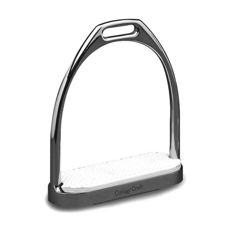 Cottage Craft 95mm Fillis Stirrups in White-1