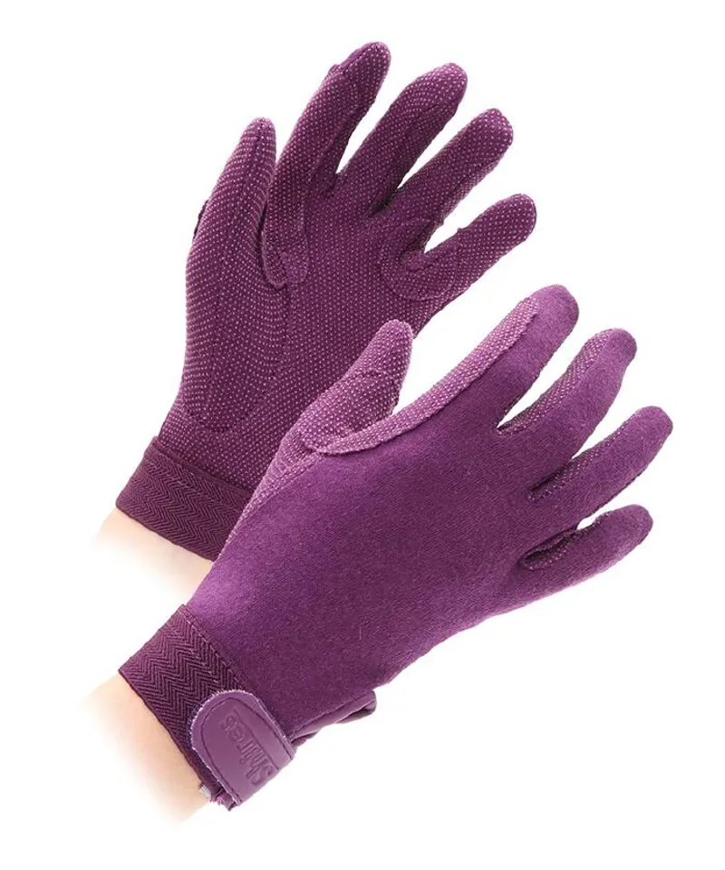 Shires Childs Newbury Gloves In Purple