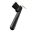 Bitz Hoof Pick Plastic Handle With Brush in Black
