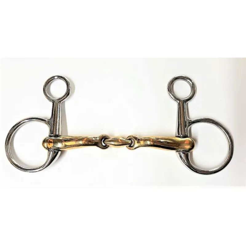 Jeffries Eldonian Hanging Cheek Harmony Bit - Brass 5 Inch