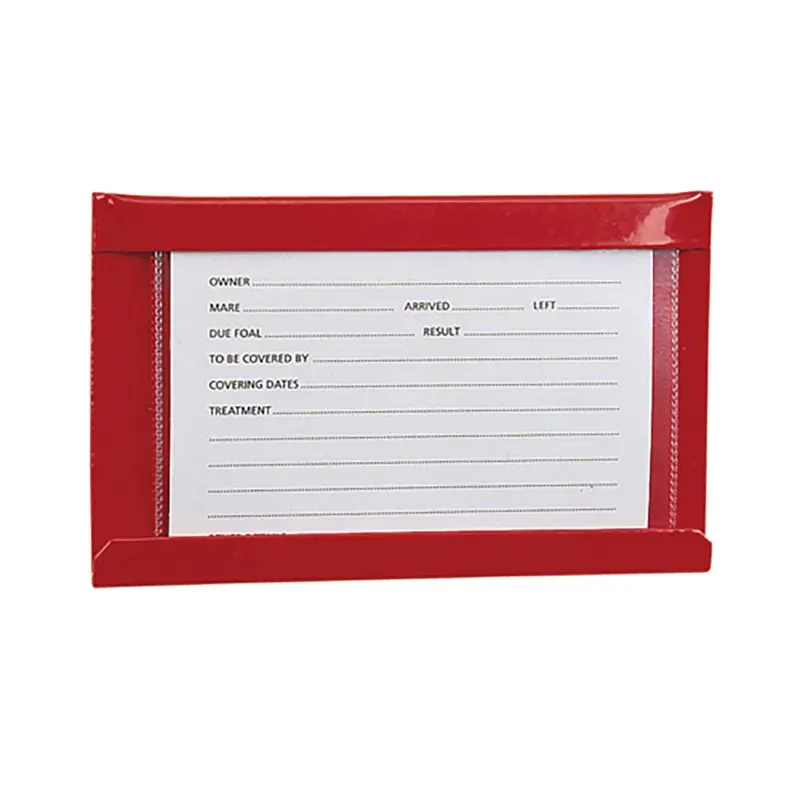 Stubbs Large Stud Card Holder In Red